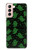 S4087 Motif Fantôme Vert Mignon Etui Coque Housse pour Samsung Galaxy S21 5G