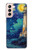 S4092 Phare au Clair de Lune Etui Coque Housse pour Samsung Galaxy S21 5G