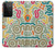 S4078 Motif Abstrait Coloré Etui Coque Housse pour Samsung Galaxy S21 Ultra 5G