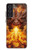 S4090 Dragon de Feu Fantastique Etui Coque Housse pour Samsung Galaxy S21 FE 5G