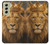 S4093 Portrait de Lion Royal Etui Coque Housse pour Samsung Galaxy S21 FE 5G
