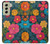 S4105 Motif Floral Coloré Etui Coque Housse pour Samsung Galaxy S21 FE 5G