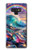 S4084 Vagues Arc-en-ciel Fantastiques Etui Coque Housse pour Note 9 Samsung Galaxy Note9