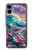 S4084 Vagues Arc-en-ciel Fantastiques Etui Coque Housse pour Samsung Galaxy A06