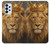 S4093 Portrait de Lion Royal Etui Coque Housse pour Samsung Galaxy A23