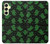 S4087 Motif Fantôme Vert Mignon Etui Coque Housse pour Samsung Galaxy A25 5G