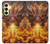 S4090 Dragon de Feu Fantastique Etui Coque Housse pour Samsung Galaxy A25 5G