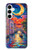 S4083 Venise Colorée au Clair de Lune Etui Coque Housse pour Samsung Galaxy A35 5G