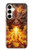 S4090 Dragon de Feu Fantastique Etui Coque Housse pour Samsung Galaxy A35 5G