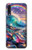 S4084 Vagues Arc-en-ciel Fantastiques Etui Coque Housse pour Samsung Galaxy A50