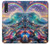 S4084 Vagues Arc-en-ciel Fantastiques Etui Coque Housse pour Samsung Galaxy A50