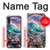 S4084 Vagues Arc-en-ciel Fantastiques Etui Coque Housse pour Samsung Galaxy A50