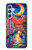 S4083 Venise Colorée au Clair de Lune Etui Coque Housse pour Samsung Galaxy A54 5G