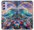 S4084 Vagues Arc-en-ciel Fantastiques Etui Coque Housse pour Samsung Galaxy A54 5G