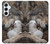 S4089 Loup et Agneau Amicaux Etui Coque Housse pour Samsung Galaxy A55 5G