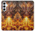 S4090 Dragon de Feu Fantastique Etui Coque Housse pour Samsung Galaxy A55 5G
