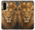 S4093 Portrait de Lion Royal Etui Coque Housse pour Samsung Galaxy A56