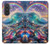 S4084 Vagues Arc-en-ciel Fantastiques Etui Coque Housse pour Samsung Galaxy A57
