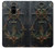 S4106 Ancre et Barre Marine Vintage Etui Coque Housse pour Samsung Galaxy A8 (2018)