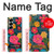 S4105 Motif Floral Coloré Etui Coque Housse pour Samsung Galaxy Z Fold 7