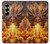S4090 Dragon de Feu Fantastique Etui Coque Housse pour Samsung Galaxy Z Fold 6
