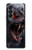 S4094 Loup au Clair de Lune Etui Coque Housse pour Samsung Galaxy Z Fold 4