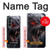 S4094 Loup au Clair de Lune Etui Coque Housse pour Samsung Galaxy Z Fold 4