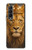 S4093 Portrait de Lion Royal Etui Coque Housse pour Samsung Galaxy Z Fold 3 5G