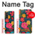 S4105 Motif Floral Coloré Etui Coque Housse pour Samsung Galaxy Z Fold 3 5G