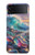 S4084 Vagues Arc-en-ciel Fantastiques Etui Coque Housse pour Samsung Galaxy Z Flip 3 5G