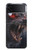 S4094 Loup au Clair de Lune Etui Coque Housse pour Samsung Galaxy Z Flip 3 5G