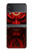 S4099 Illustration Démon Rouge Mystique Etui Coque Housse pour Samsung Galaxy Z Flip 3 5G