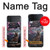 S4110 Loup et Symbole Ancien Etui Coque Housse pour Samsung Galaxy Z Flip 3 5G