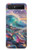 S4084 Vagues Arc-en-ciel Fantastiques Etui Coque Housse pour Samsung Galaxy Z Flip 5G
