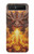 S4090 Dragon de Feu Fantastique Etui Coque Housse pour Samsung Galaxy Z Flip 5G