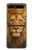 S4093 Portrait de Lion Royal Etui Coque Housse pour Samsung Galaxy Z Flip 5G