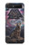 S4110 Loup et Symbole Ancien Etui Coque Housse pour Samsung Galaxy Z Flip 5G