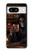 S4102 Art Taverne au Crâne Vintage Etui Coque Housse pour Google Pixel 8