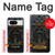 S4106 Ancre et Barre Marine Vintage Etui Coque Housse pour Google Pixel 8