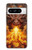 S4090 Dragon de Feu Fantastique Etui Coque Housse pour Google Pixel 8 pro