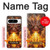S4090 Dragon de Feu Fantastique Etui Coque Housse pour Google Pixel 8 pro