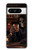 S4102 Art Taverne au Crâne Vintage Etui Coque Housse pour Google Pixel 8 pro