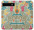 S4078 Motif Abstrait Coloré Etui Coque Housse pour Google Pixel 6a