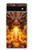 S4090 Dragon de Feu Fantastique Etui Coque Housse pour Google Pixel 6a