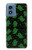 S4087 Motif Fantôme Vert Mignon Etui Coque Housse pour Motorola Moto G Play 4G (2024)