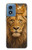 S4093 Portrait de Lion Royal Etui Coque Housse pour Motorola Moto G Play 4G (2024)