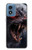 S4094 Loup au Clair de Lune Etui Coque Housse pour Motorola Moto G Play 4G (2024)