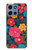 S4105 Motif Floral Coloré Etui Coque Housse pour Motorola Moto G 5G (2025)