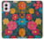 S4105 Motif Floral Coloré Etui Coque Housse pour Motorola Moto G Power 5G (2024)