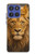 S4093 Portrait de Lion Royal Etui Coque Housse pour Motorola Moto G Stylus 5G (2025,2026), Edge 60 Stylus